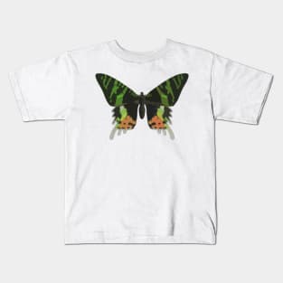 Madagascan Sunset Moth Digital Painting Kids T-Shirt